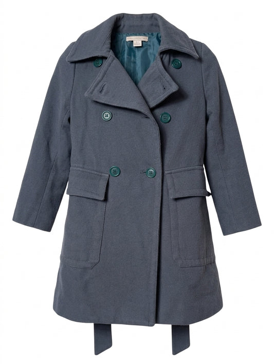 Stella McCartney Kids Double-Breasted Pea Coat - Blue Wool Blend Size 6 Years - Image 1