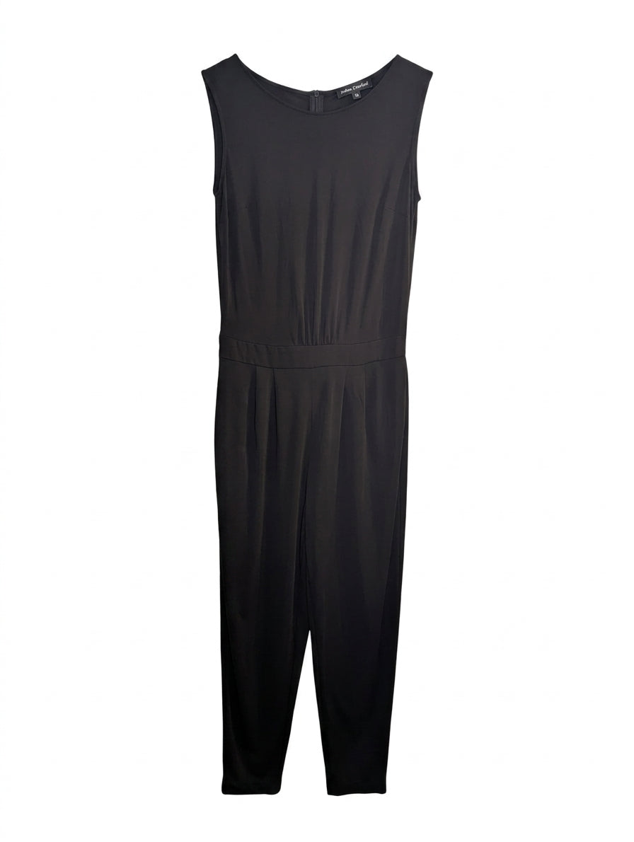 Anthea Crawford Sleeveless Jumpsuit - Black Women's Size 12 - Image 1
