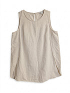Country Road Women's Linen Sleeveless Tank Top Beige Size 12 - Image 1