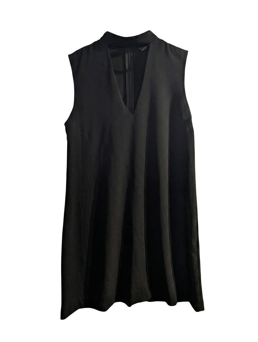 Zara Black Sleeveless Choker Neck Mini Dress - Size M - Image 1