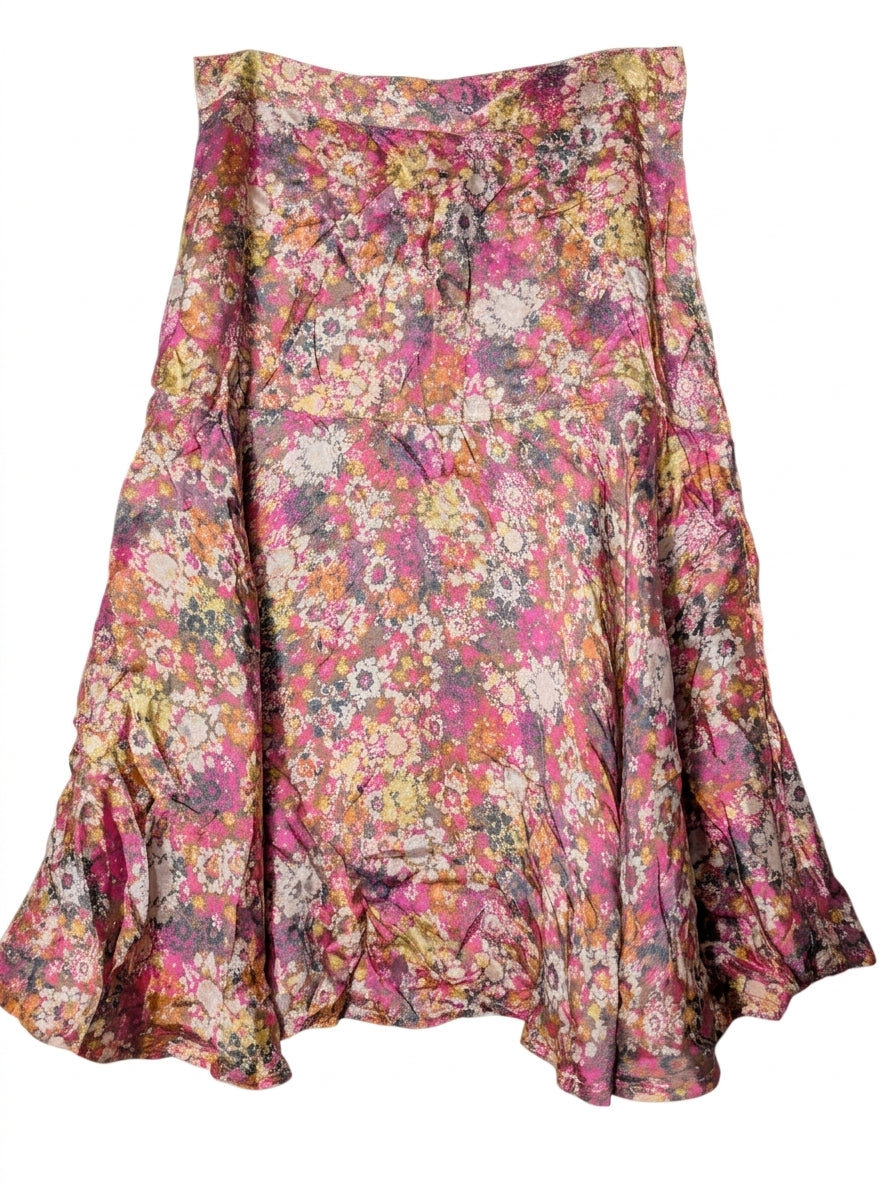 Scanlan & Theodore Floral Midi Skirt - Button Front - Image 1