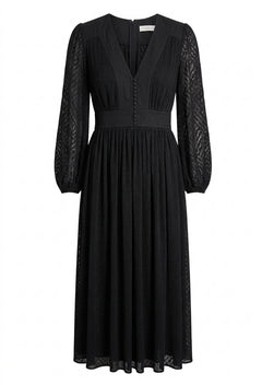Zimmermann Pleated Midi Dress Black Size 1 - Image 1