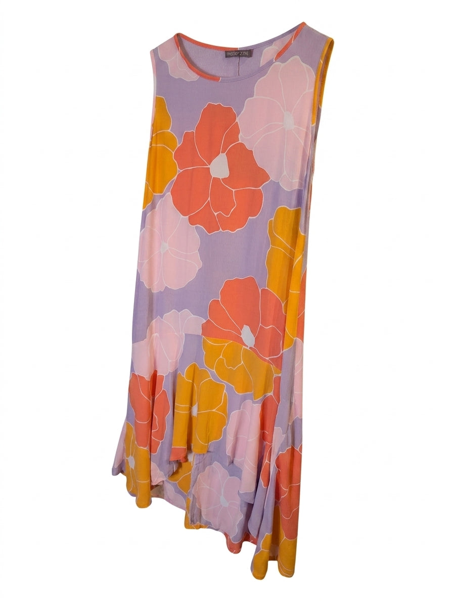 Mister Zimi Floral Sleeveless Midi Dress - Size 12 - Image 1