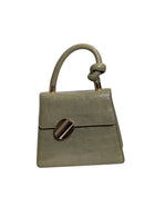 Charles & Keith Croc-Effect Knot Handle Bag Sage Green - Image 1