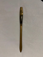 S. Samran Vintage Brass and Horn Letter Opener Gold and Brown - Image 4
