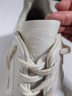 Veja V-10 Leather Sneakers White EU 41 US 8 - Image 4