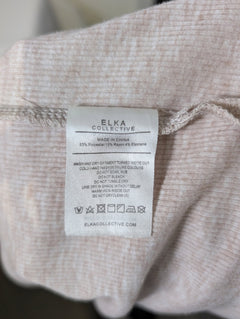 Elka Collective Ribbed Button Down Shirt Beige Size 10 - Image 5
