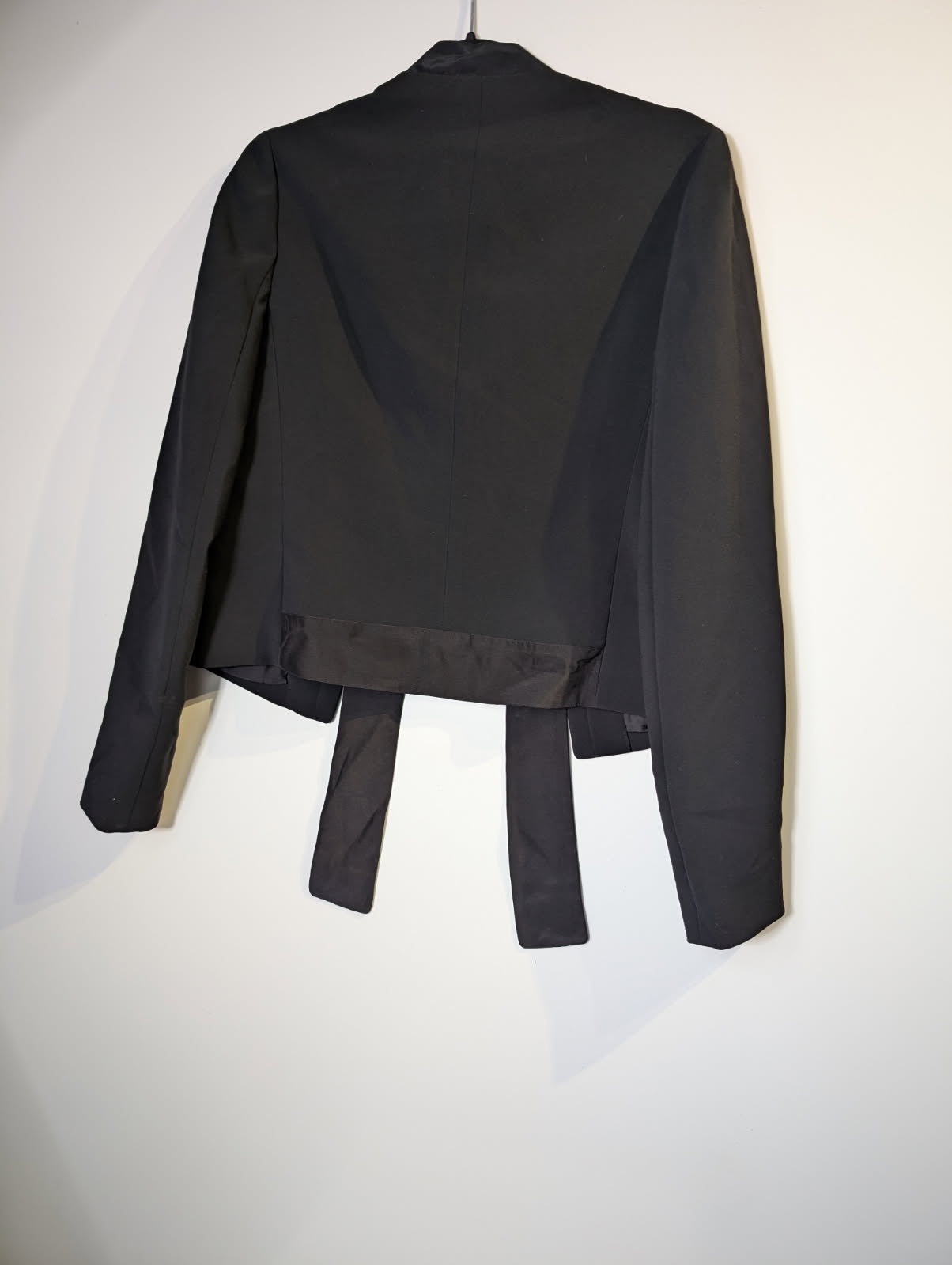 Joseph Open Front Cropped Blazer Jacket Black EU 40 - Image 4