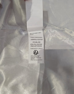 In the Mood For Love I-M-F-L Silver Metallic Leaf Print Kimono Robe - Image 4
