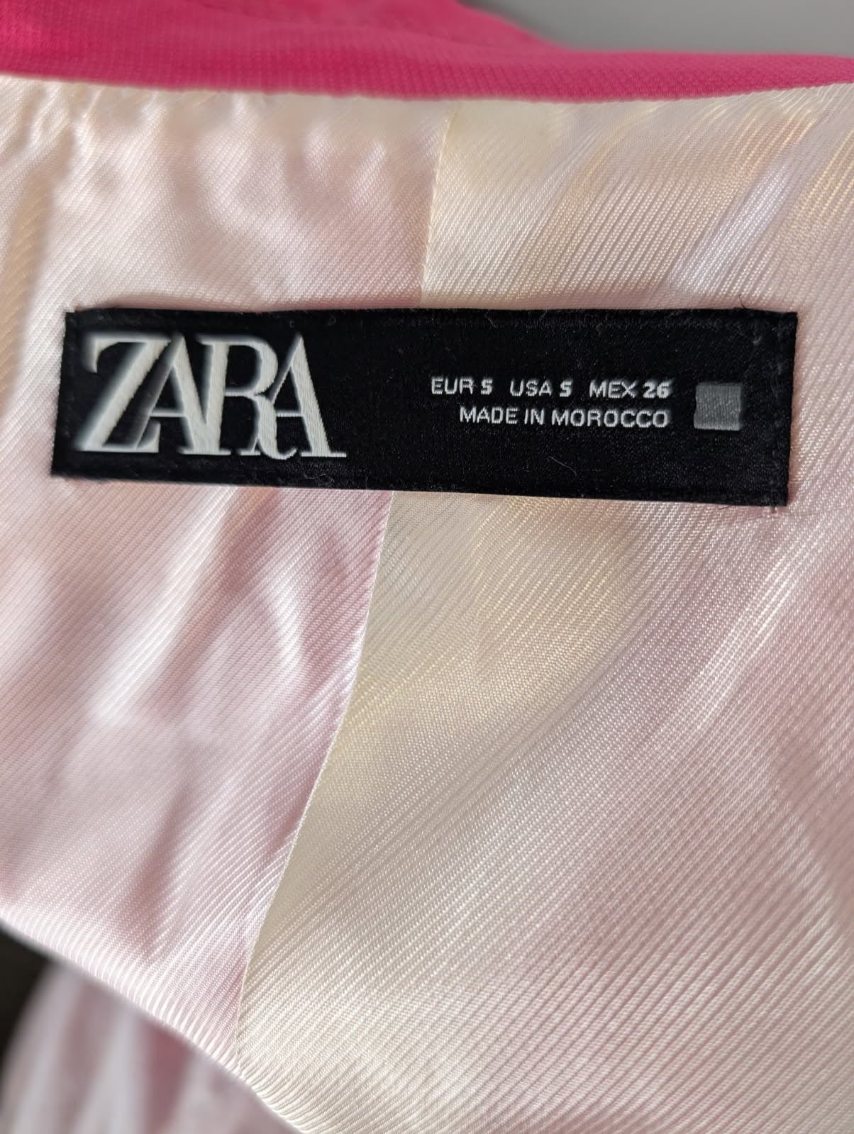 Zara Hot Pink Double-Button Blazer - Size S - Image 5