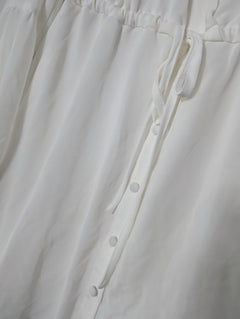 Don't Ask Amanda Long Sleeve Button-Down Mini Dress White Size S - Image 2