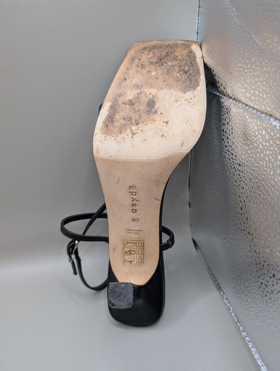 Aeyde Strappy Sandals Black Leather EU 40 - Image 8
