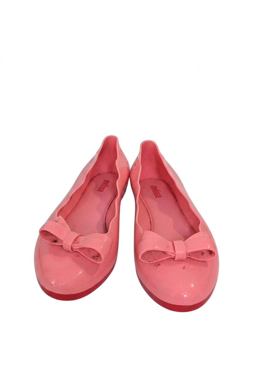 Melissa Ultragirl Bow Jelly Flats - Pink Women's Ballet Shoes - Image 1