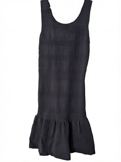 Sandro Black Knit Dress with Ruffle Hem Size 2 - Image 1
