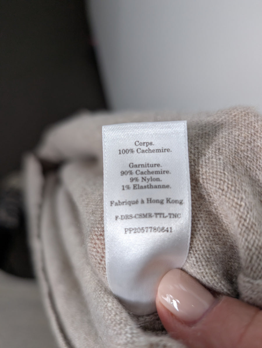 Everlane 100% Cashmere Turtleneck Sweater Dress Beige Size M - Image 7