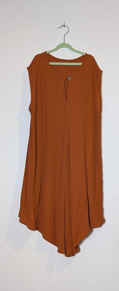 Mister Zimi Sleeveless Tunic Rust Orange Size 14 - Image 3
