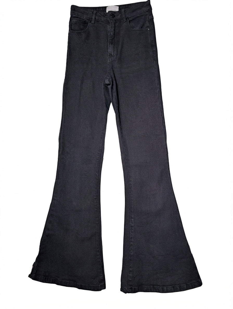 Abrand Double Oh Flare Jeans Dark Grey Women's Size 7/25 - Image 1