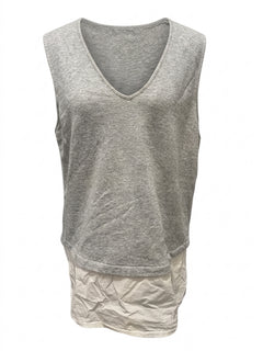 SimplyVera Vera Wang Grey Sleeveless Top Size 12 - Image 1