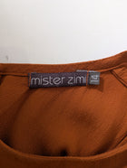 Mister Zimi Sleeveless Tunic Rust Orange Size 14 - Image 4