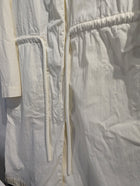Zara Women's Drawstring Long Coat - Cream Size M - Image 5