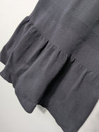 Sandro Black Knit Dress with Ruffle Hem Size 2 - Image 4