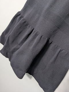 Sandro Black Knit Dress with Ruffle Hem Size 2 - Image 4