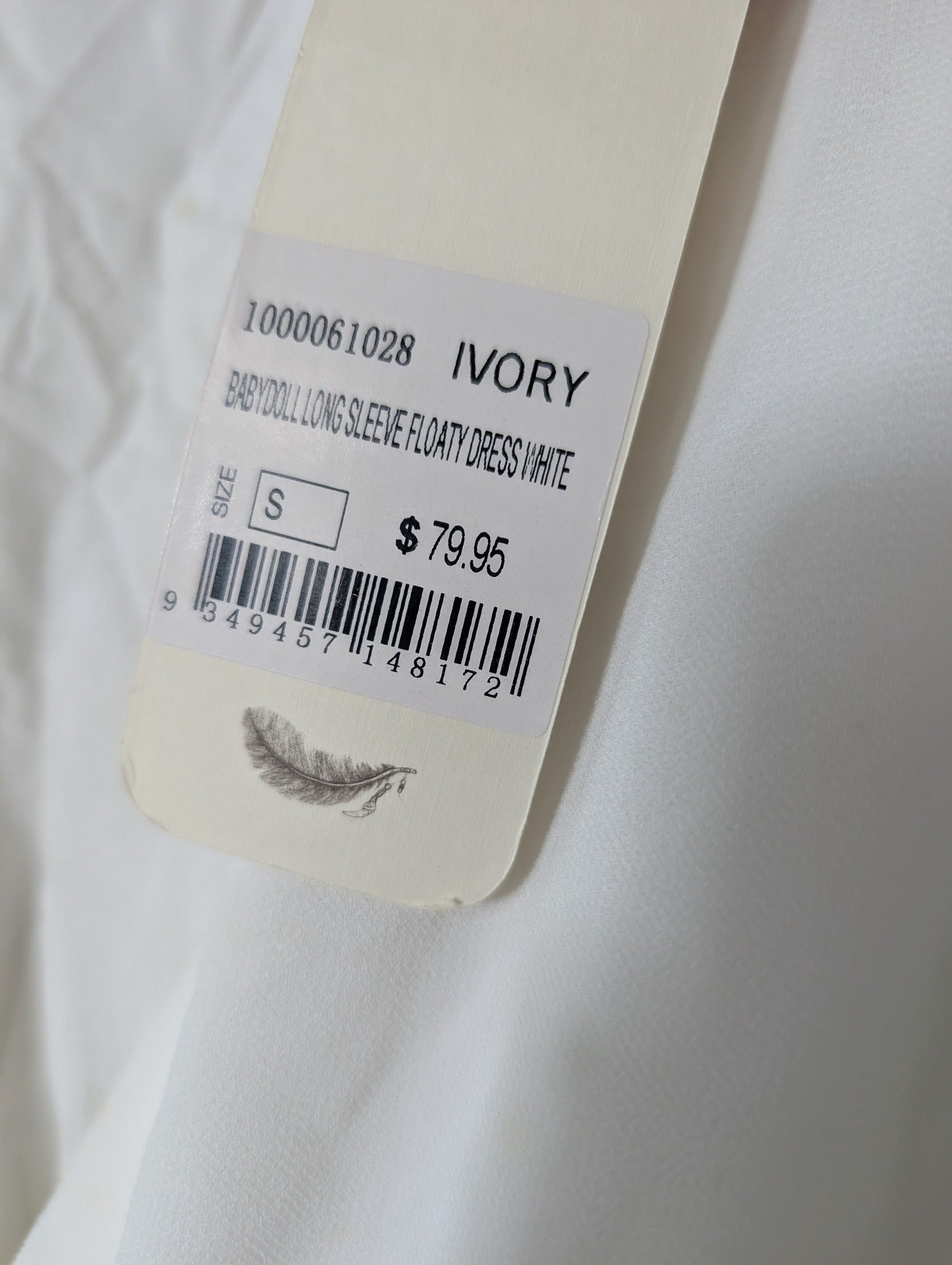 Don't Ask Amanda Long Sleeve Button-Down Mini Dress White Size S - Image 5