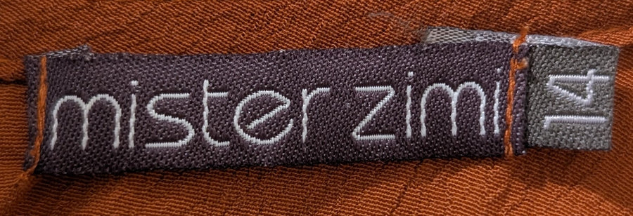 Mister Zimi Sleeveless Tunic Rust Orange Size 14 - Image 5