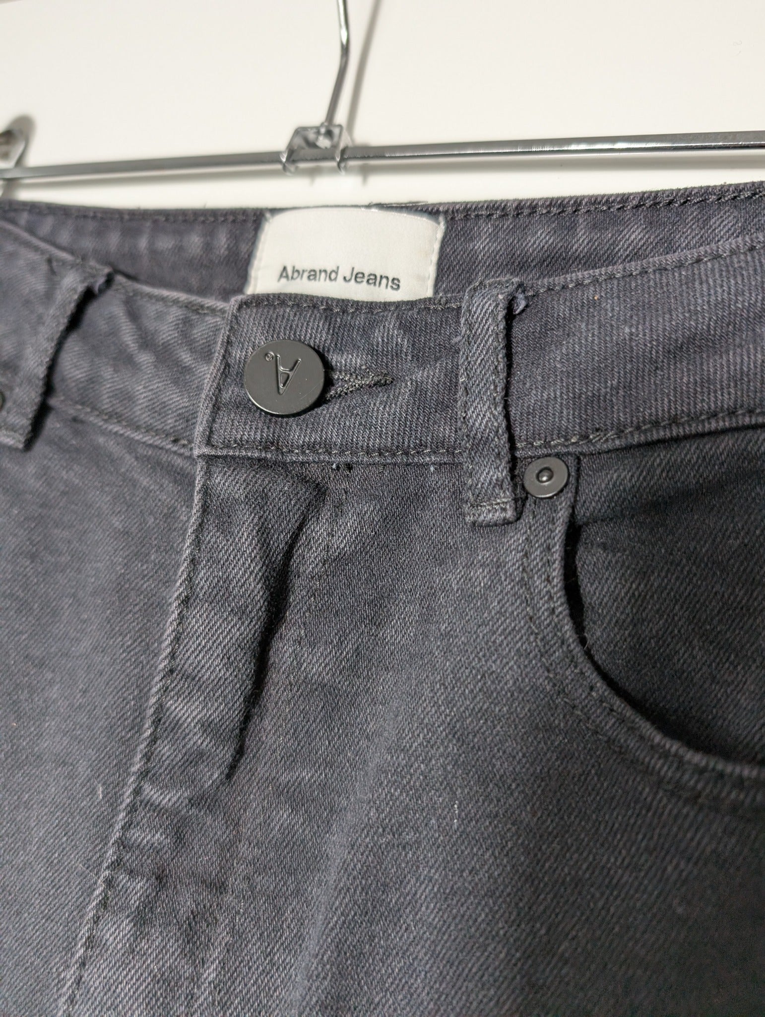 Abrand Double Oh Flare Jeans Dark Grey Women's Size 7/25 - Image 3