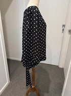 One Teaspoon Black and White Polka Dot Off-the-Shoulder Long Sleeve Top - Image 6
