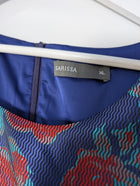 SARISSA Floral Jacquard Shift Dress and Jacket Set Blue Red XL - Image 3