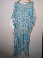 Camilla Silk Kaftan Blue Animal Print One Size - Image 4