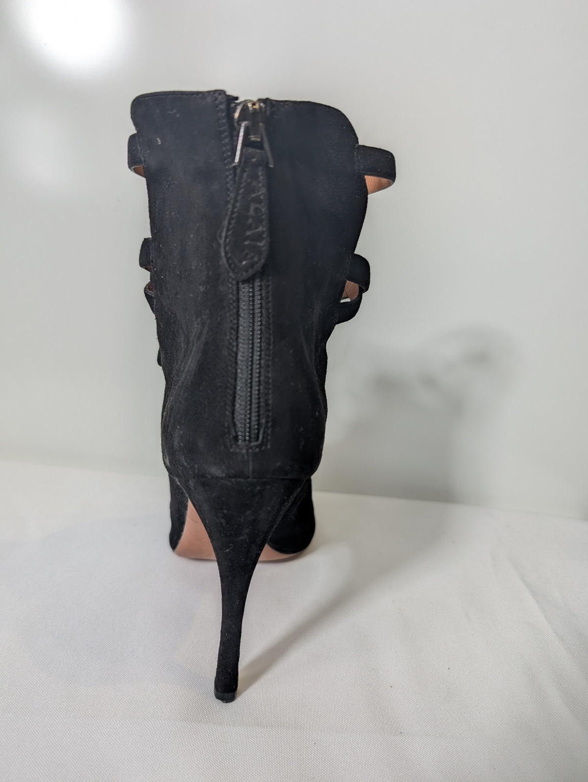 Alaïa Strappy Stiletto Sandals Black Suede Size 38 - Image 3