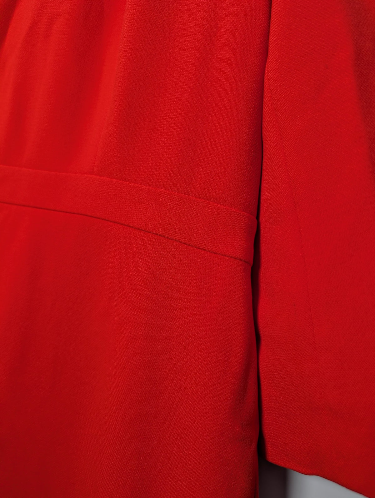 Jaeger Red Sheath Dress 3/4 Sleeve UK 14 - Image 2