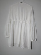 Don't Ask Amanda Long Sleeve Button-Down Mini Dress White Size S - Image 6