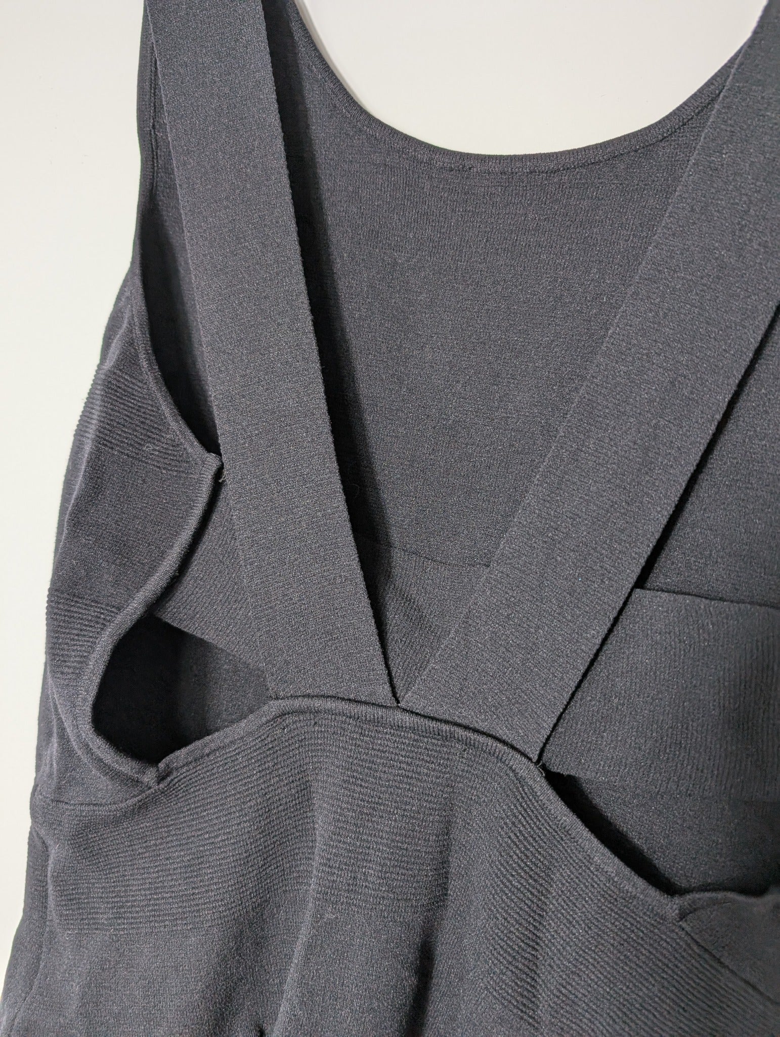 Sandro Black Knit Dress with Ruffle Hem Size 2 - Image 6