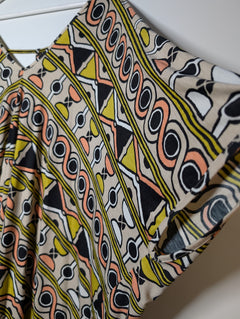 Tigerlily Geometric Print V-Neck Kaftan Tunic Large - Image 2