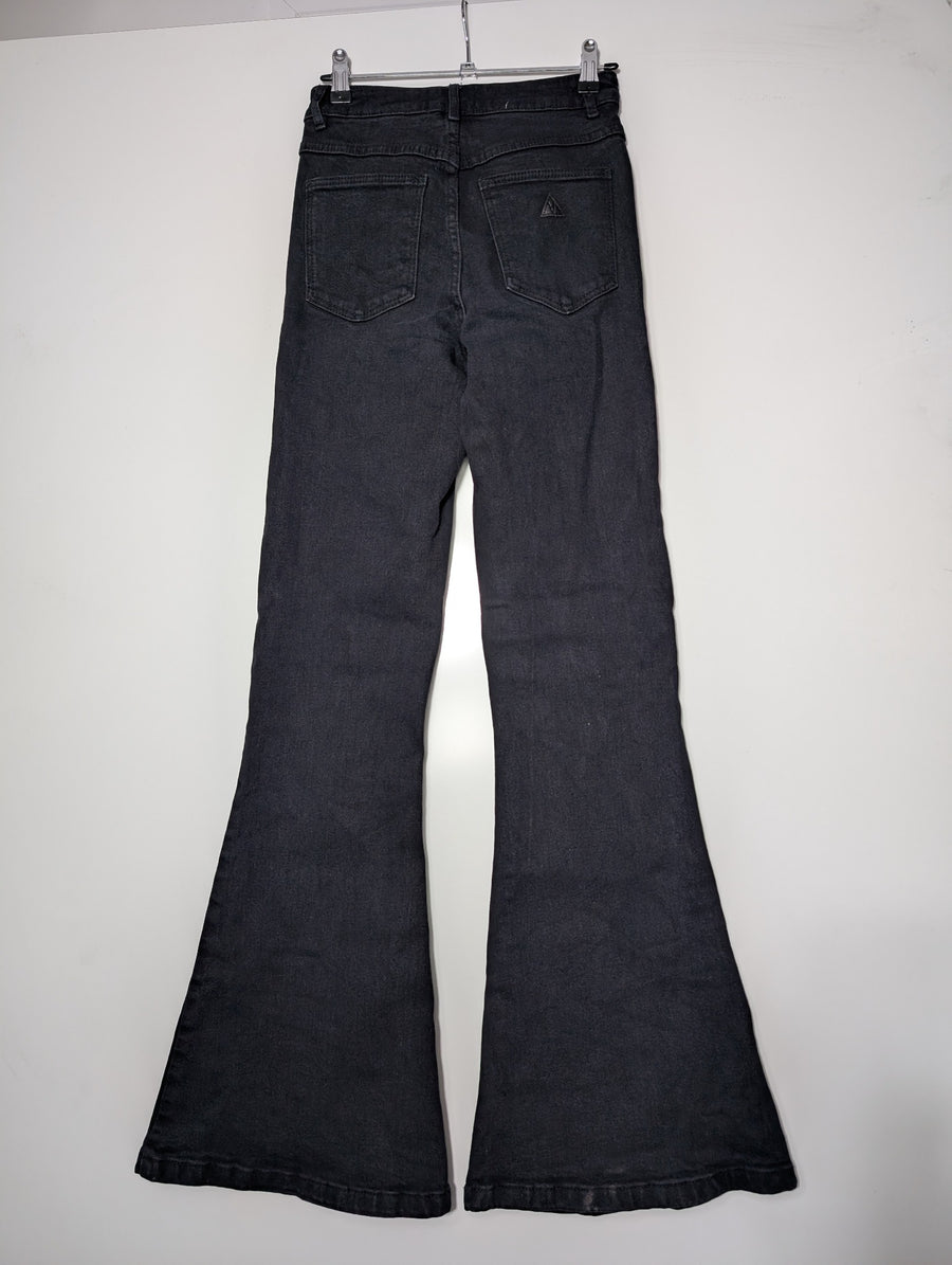 Abrand Double Oh Flare Jeans Dark Grey Women's Size 7/25 - Image 5