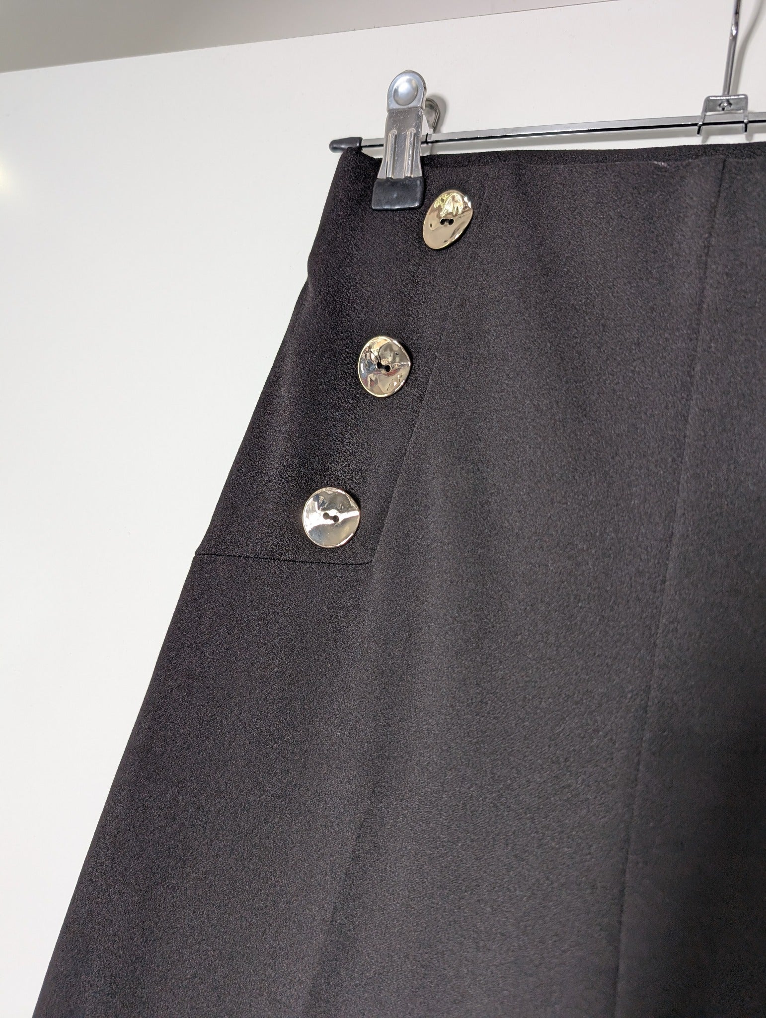 Dorothy Perkins High-Waisted Sailor Trousers Black UK 6 - Image 2
