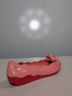 Melissa Ultragirl Bow Jelly Flats - Pink Women's Ballet Shoes - Image 2