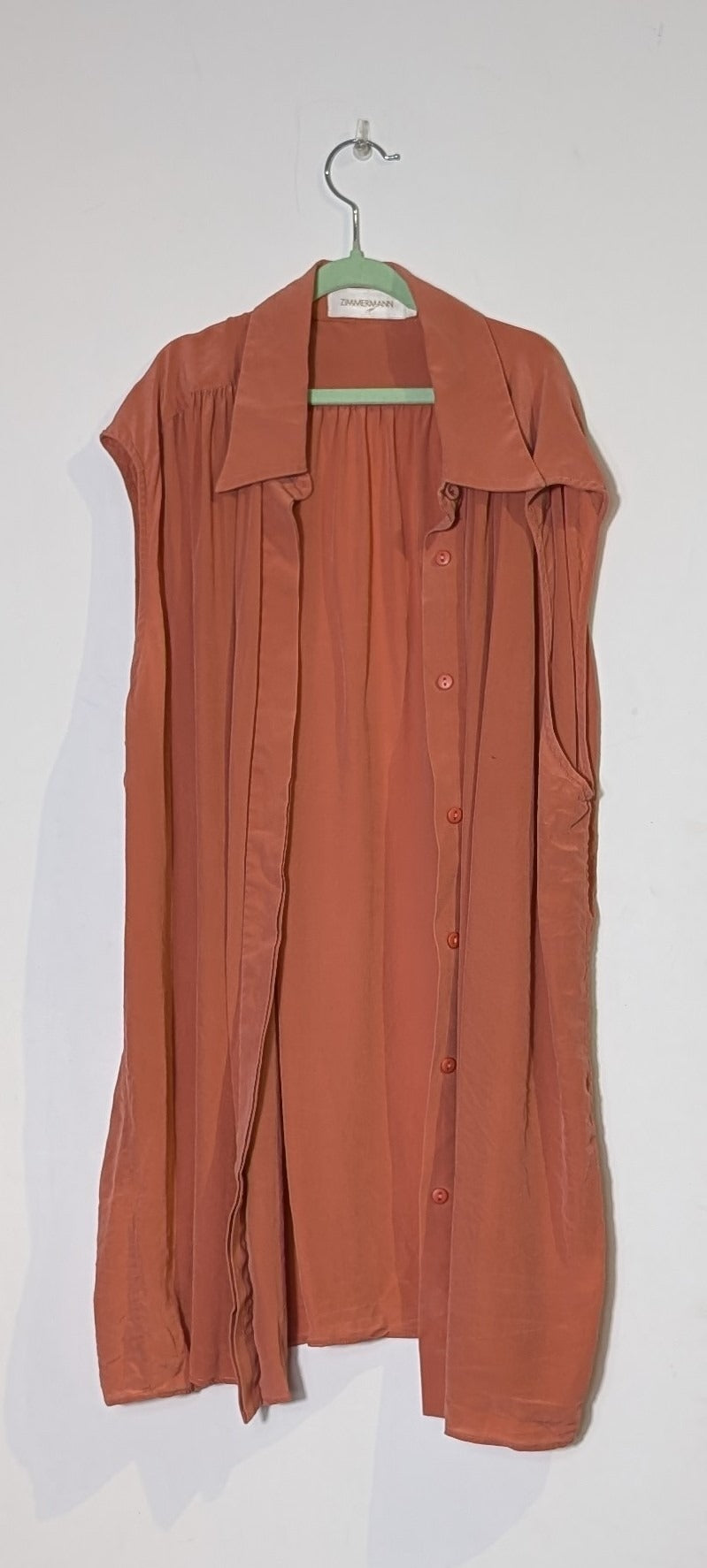 Mister Zimi Sleeveless Tunic Rust Orange Size 14 - Image 8