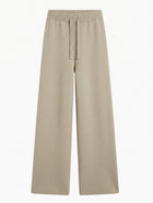 INTO Ribbed Knit Wide Leg Lounge Pants Beige Size S - Image 1