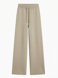 INTO Ribbed Knit Wide Leg Lounge Pants Beige Size S - Image 1