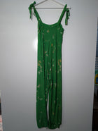 Faithfull the Brand Green Floral Tie-Strap Jumpsuit AU 8 - Image 5