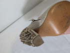 Givenchy Studded Peep-Toe Ankle Boots Beige Leather - Image 8