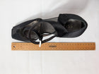 Prada Black Satin Criss-Cross Peep Toe Heels EU 38 - Image 8