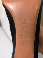 Alaïa Strappy Stiletto Sandals Black Suede Size 38 - Image 7