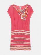 Collette Dinnigan Chiffon Sequin Embellished Dress Pink XS - Image 1