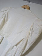 ATOÌR Puff Sleeve Tie Front Bolero Shrug White Size 8 - Image 6