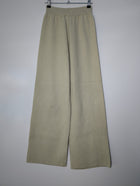 INTO Ribbed Knit Wide Leg Lounge Pants Beige Size S - Image 4
